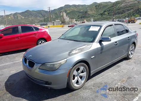 2008 BMW 528I z USA, uszkodzony, nr VIN WBANU53558CT15074